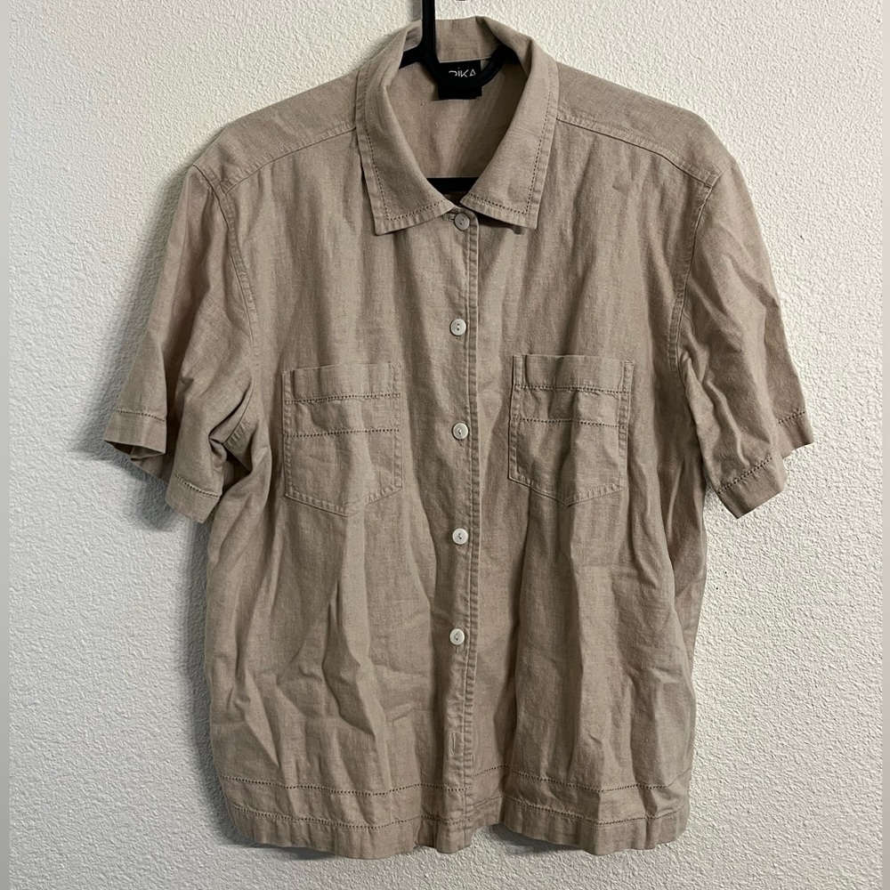 3/$30 Erika 2 Pocket Button Down Shirt